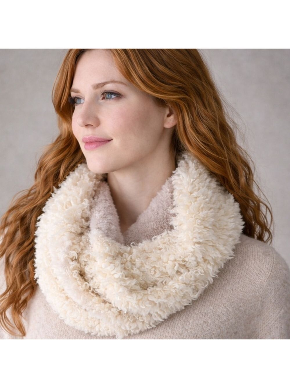 Marcus Adler New York Faux Shearling Infinity Scarf | One Size